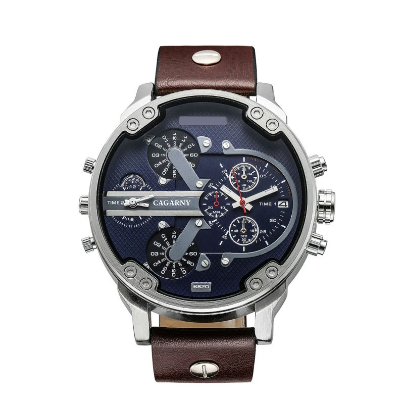 

Cagarny Fashion Luxury Dual Display Watch Men Military Sport Casual Men's Quartz Watches Cool Male Clock Relogio Masculino