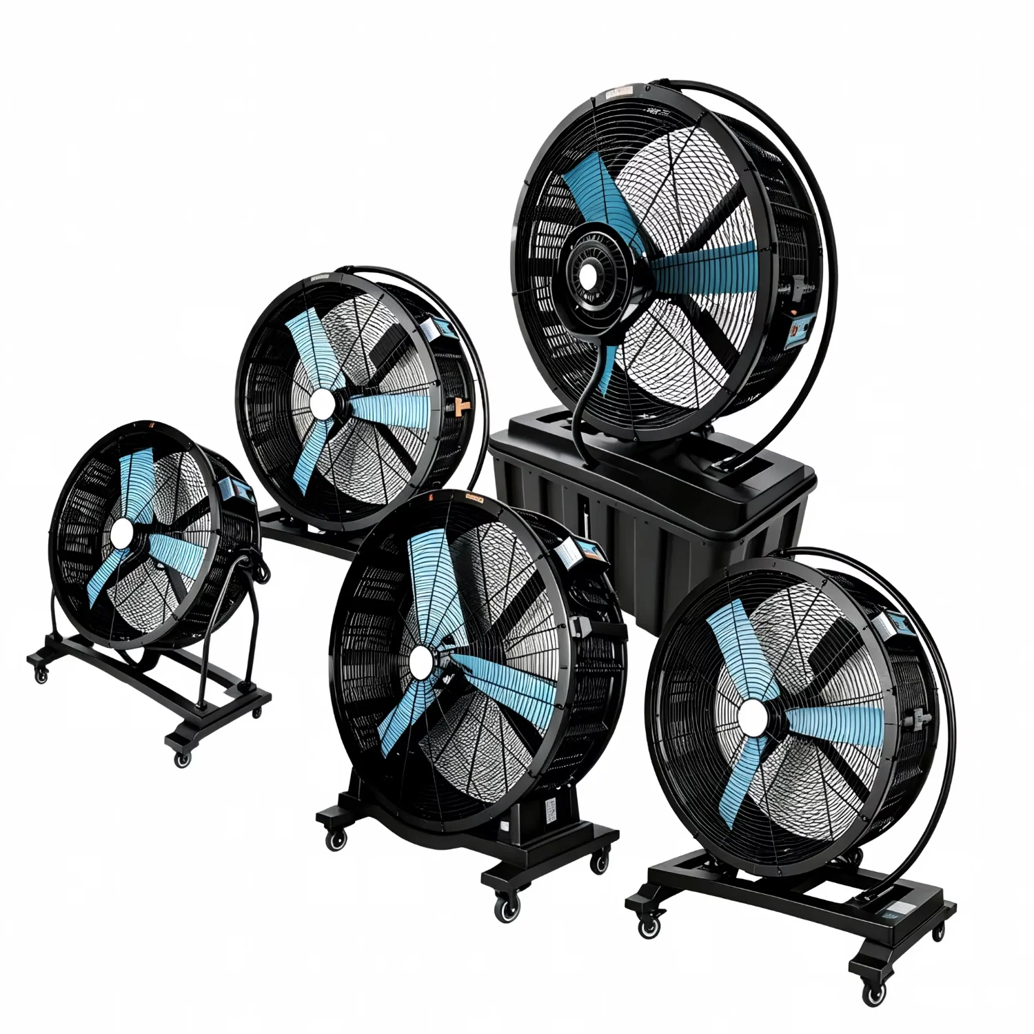 Oscillating Industrial Mist Fan, QD-920M, 220 V, Electric - detail 6