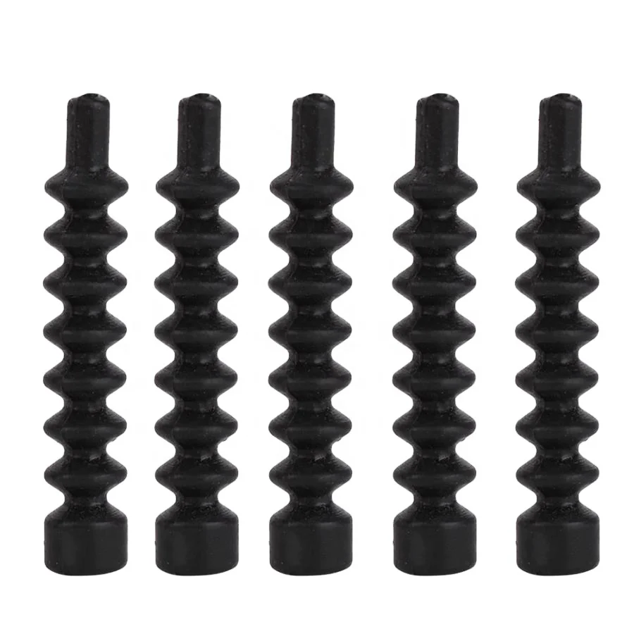 

TY 5 Pcs Bike V Brake Boot Dust-proof Mountain Bicycle V Brake Cable Hose Rubber Boots Protective Hose Sleeve Cover Replacement, Black