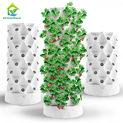

Vertical Hydroponic Nft System Hydroponics Growing Grow Kit Systems for Greenhouse Garden Indoor Home Plant Vegetable