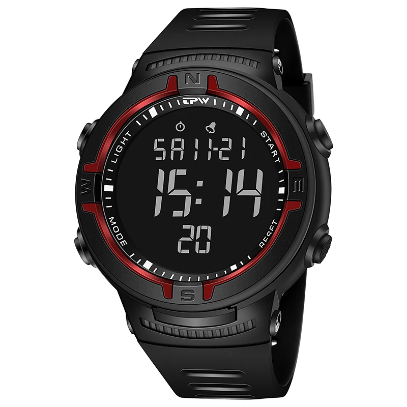 

Men's Digital Watch Men Male Waterproof digital Sports Running Watch Clock Relogio Masculino LCD