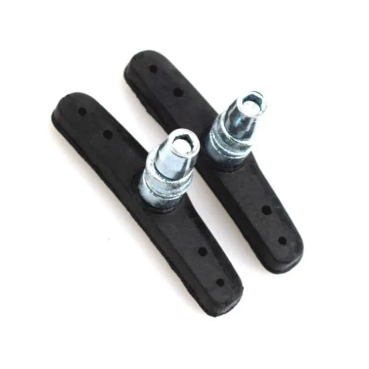 

High quality Mountain Road Bicycle V-Brake Pads Blocks Holders Durable Rubber Shoes, Black