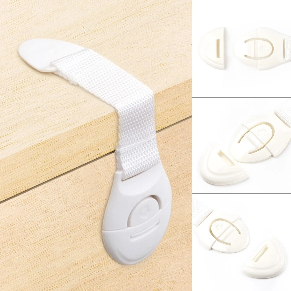 

ABS PP Children Safe Multi functional ABS Kids Drawer Lock Baby Door Cabinet Baby Safety Lock, White