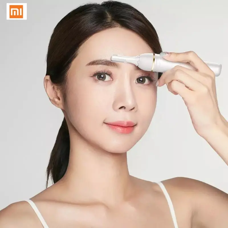 

2021 New Arrivals Original Xiaomi Hair Removal Machine Beauty Makeup Tool Multi-function Electric Eyebrow Shaver Removal Trimmer
