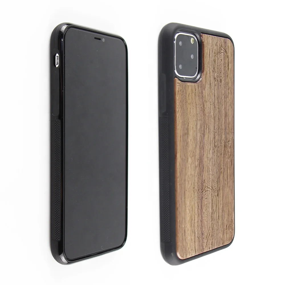 

New Arrivals Walnut Wood Natural Texture Mobile Phone Bags Case For iPhone 6 7 8 X 11 Pro Max, Customized