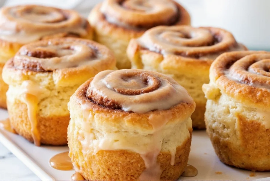 Overnight cinnamon roll dough being rolled out with cinnamon sugar filling