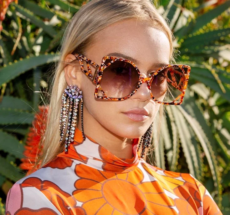 

New Big Frame Fancy Fashionable Trending Cat Eye Sunglasses 2020, 6 colors