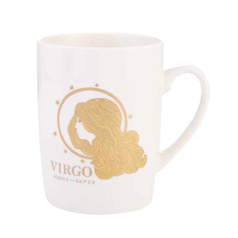

501ml sublimation mug ready to ship low moq ceramic cup with saucer ceramic coffee mug, Assorted