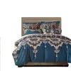 wholesale 100% polyester microfiber popular navy custom european royal print bed linen duvet cover bedding set