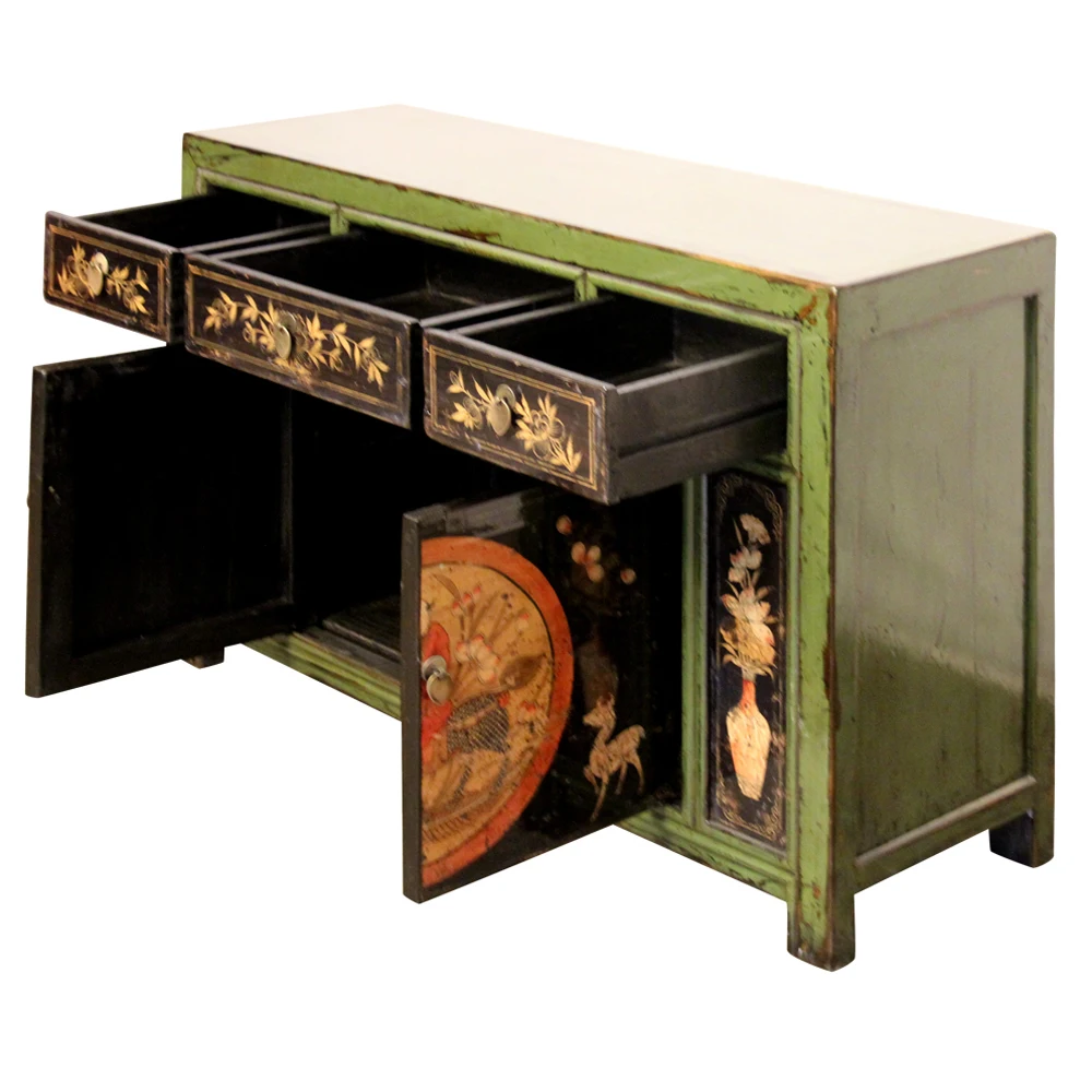 
antiken schrank aus massivholz industrial wooden desk vintage tv table for living room bar cabinet home storage cabinet 