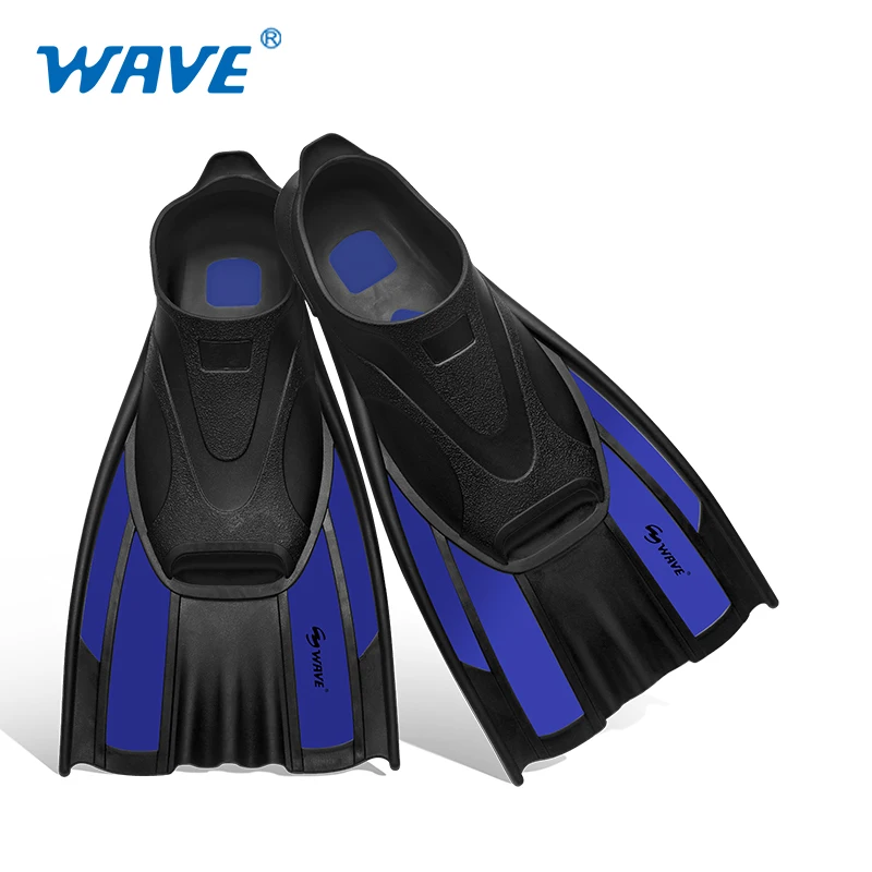 

Rubber Swim Fin Adult Full Footpocket Swimming Fins, Blue, black, red, yellow