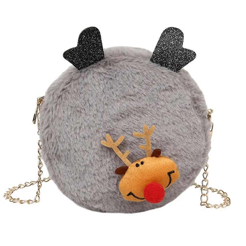 

Small fresh cartoon cute animal avatar coin purse plush storage bag coin bag round