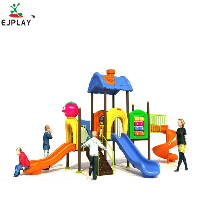 

Small Amusement Park Commercial Plastic Outdoor Playground Equipment