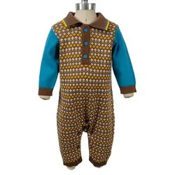 Factory Custom hot fashion cotton baby rompers pla