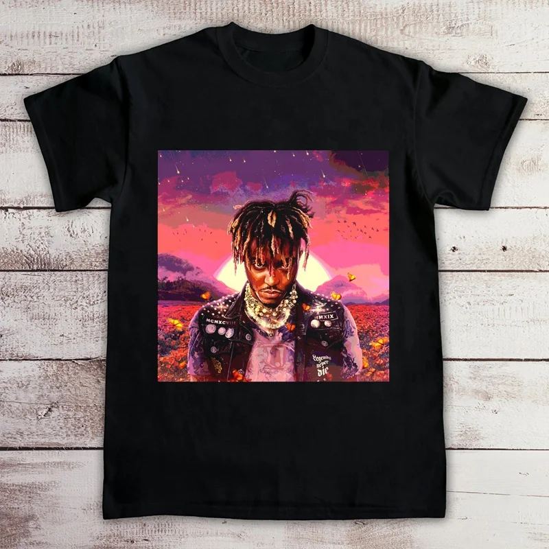 

2021 New Juice Wrld Printing T Shirt Graphic Tshirts Summer Short Sleeve Streetwear Oversized T-Shirt Hip Hop Tshirt