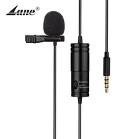 

BYM-M1 3.5mm Radio Mini Wired Lavalier Collar Tie Clip Mic Condenser Microphone for Iphone