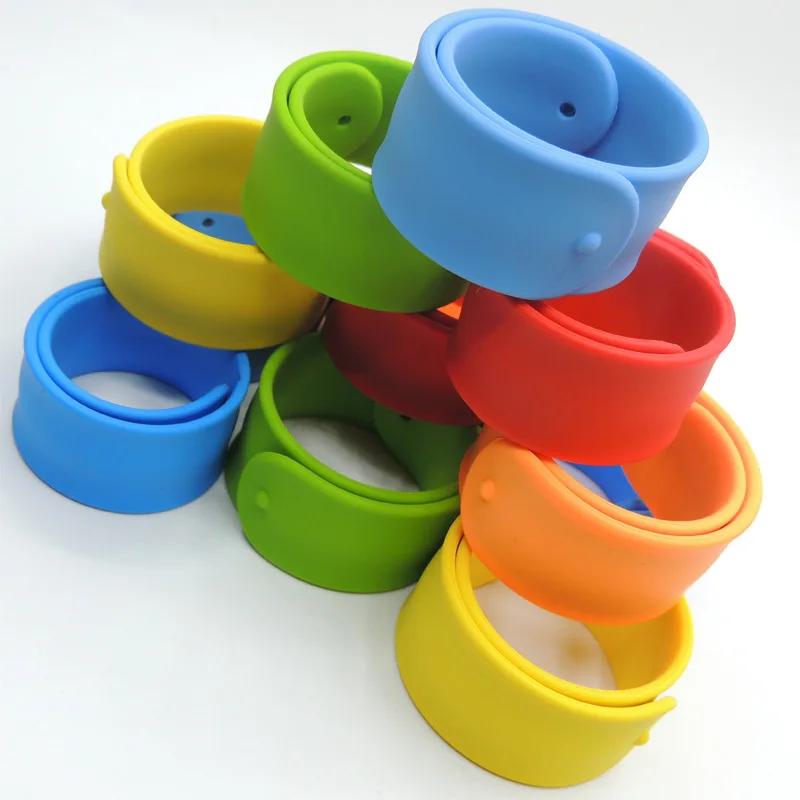 

Colorful Silicone Snap Band Cheap Price Blank Slap Bands,Customized size Slap rubber bracelet, Customized color