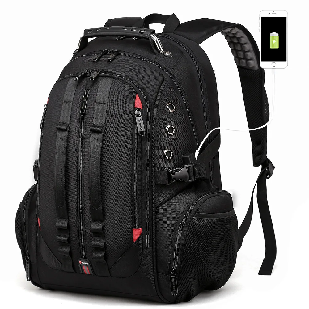 

Fashionable1680d polyester durable wholesale rucksack waterproof massage school laptop computer backpack back pack bagpack, Black