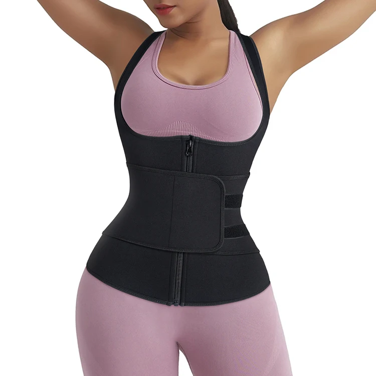 

Women Sauna Sweat Vest Workout Shapers Slimming Neoprene Body Shaper Customized Logo, Balck