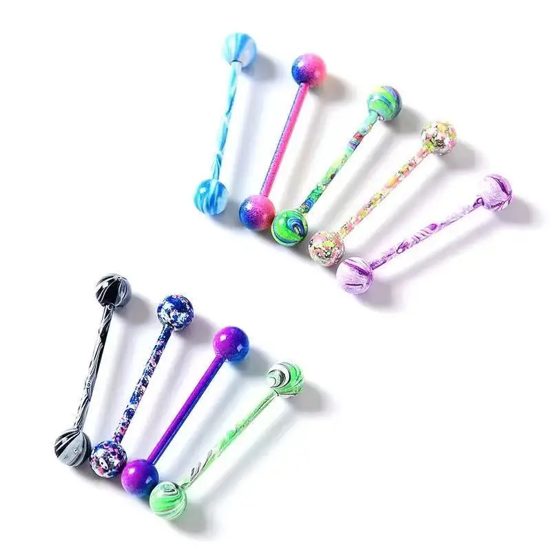 

New fashion selling tongue ring breast nail ear bone nail stainless steel tongue nail human body puncture