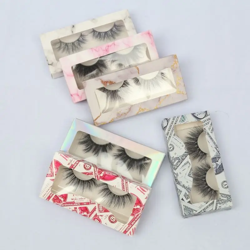 

New Lashes Style Faux Mink Lashes 3d Faux Mink Eyelashes 25mm Length Faux Mink Lashes With Box