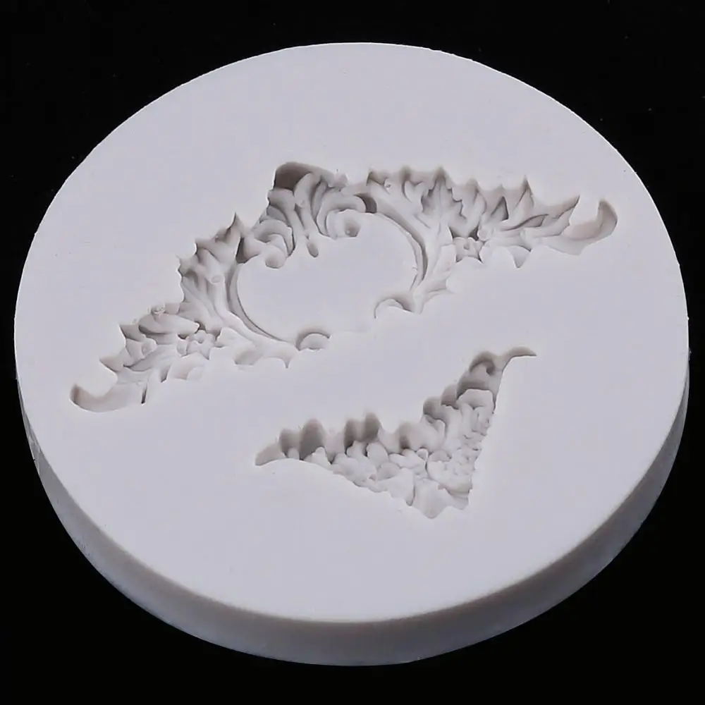 

Vintage Relief Curlicues Scroll Flourish Silicone Fondant Mold Sugarcraft Wedding Cake Decorating Tools chocolate Molds