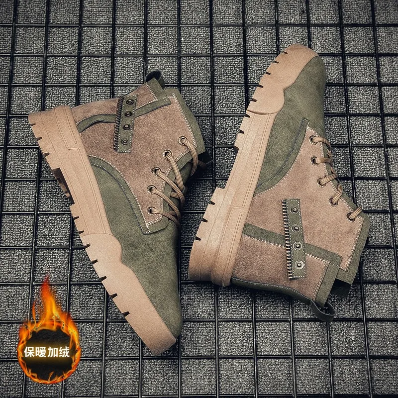 

Manufacturer men winter models high help boots plus velvet warm outdoor snow boots
