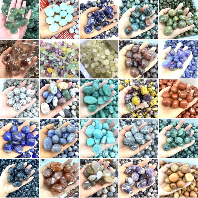

Wholesale Natural Gravel Stone Pebble Clear Quartz Amethyst Rose Quartz Crystals Healing Tumbled Stone