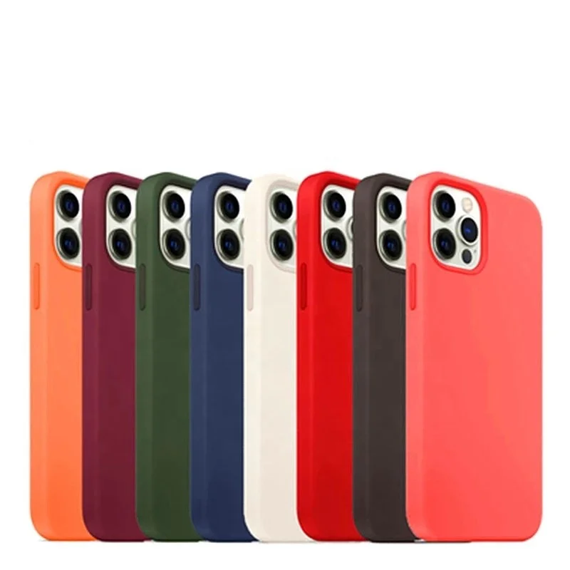 

for iphone 12 pro max case liquid silicone microfiber Cloth luxury mobile phone case for iphone 11 pro max XR 7 for iphone case, 64 colors