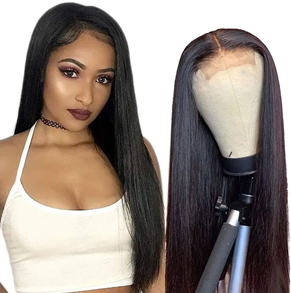 

130% 150% 180% Wholesale 4x4 Lace Closure Wig Vendors, 100%Aligned Cuticle Wig 4x4 Closure Natural Straight Human Hair Wigs