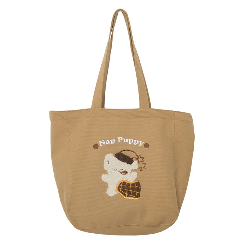 

Canvas bag one shoulder student class high capacity Tote Bag, Customizable