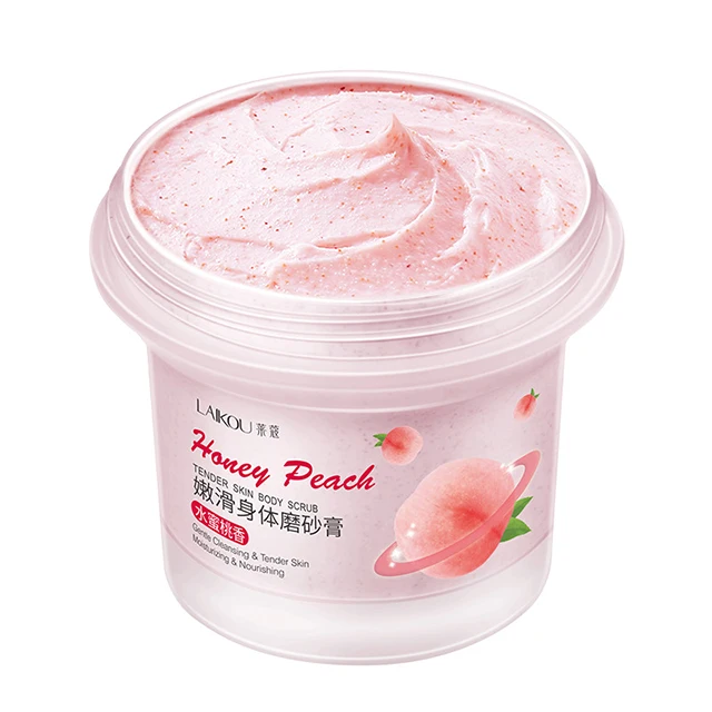 

body scrub peach jojoba granules base Exfoliator Moisturizing dead skin remover Nourishing Essential Body Care, Cream