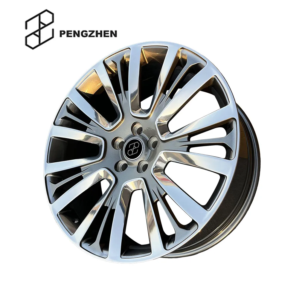 

Pengzhen 22 Inch Deep Steel Ash Polishing Surface Wheels Five Spoke 5x120 9.5j Alloy Car Forged Wheels Rims For Land Rover