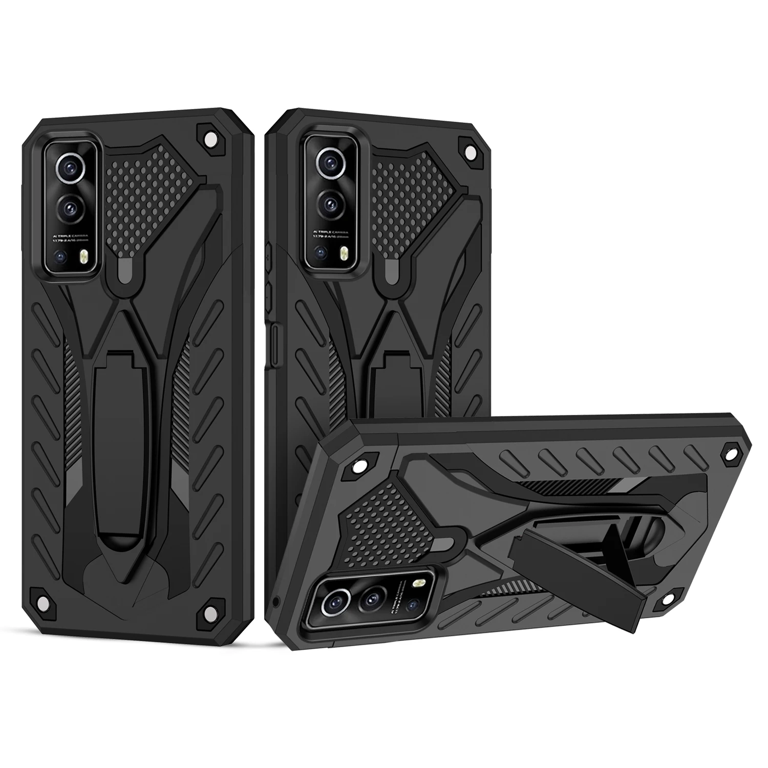 

Manufacturer Wholesale Armor Hybrid Rubber Hard Phone Case For VIVO Y72 5G IQOO Z3 5G Y51 Y31 V20 SE Pro Cell Phone Case