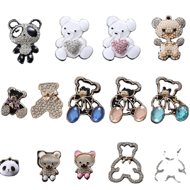 

Goods in stock Luxury Metal cartoon Factory direct sale new style Croc shoe charms clog PVC Shoes accessories