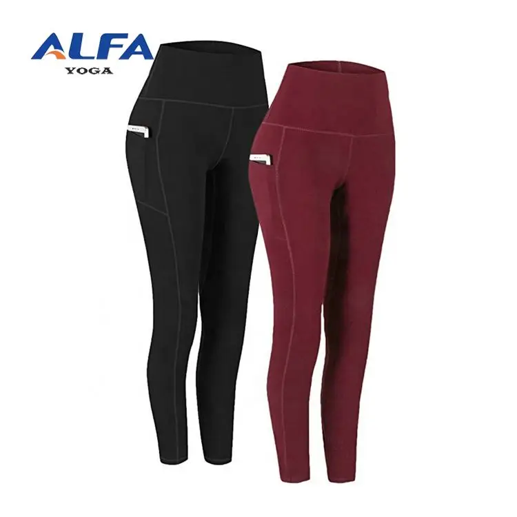 

ALFA High Waist Pant Wear Leggings Seamless Yoga Fitness Pants Scrunched Yoga Pants