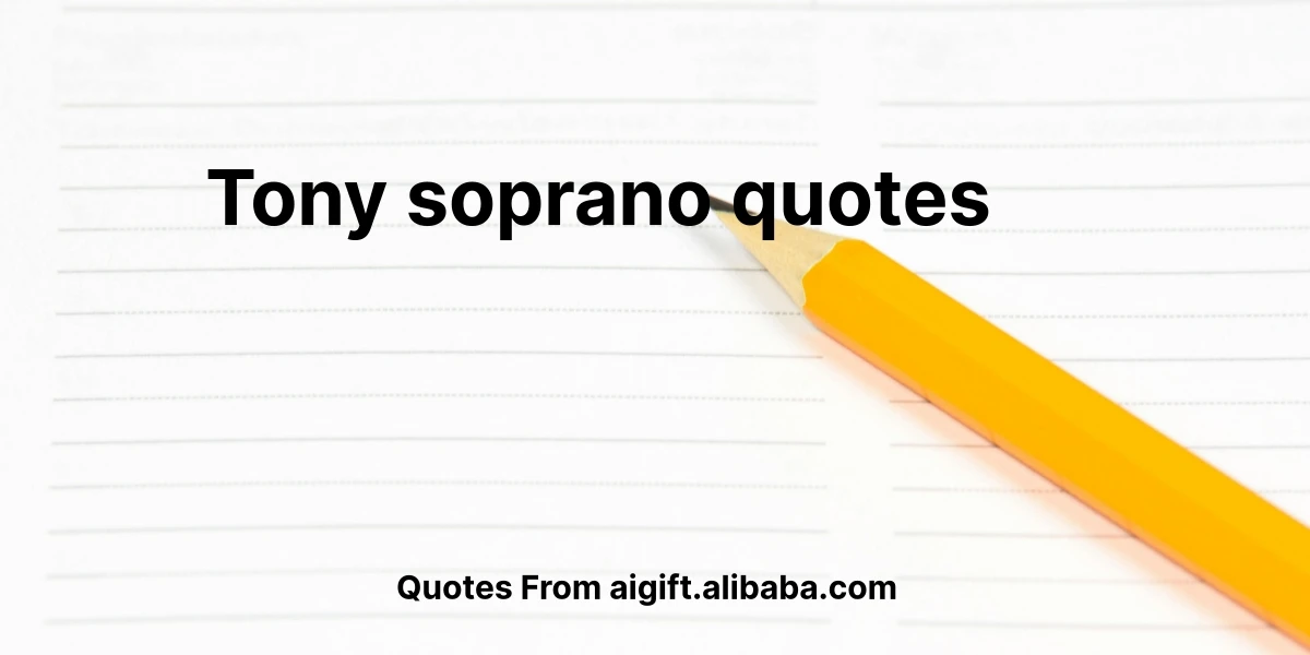 tony soprano quotes