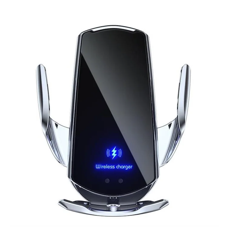 

IXIU Hot Selling Q3 Smart Sensor 15W Automatic Clamping Wireless Charger Qi Wireless Charger Magnetic Car Phone Holder, Black/silver/gold/blue/red