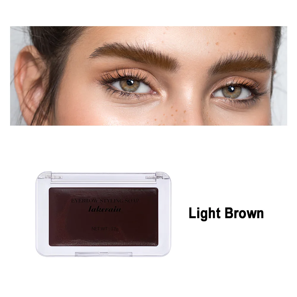 

Wild Eyebrow Shaping Soap with Brush, Natural Eye Brow Shaping Gel Wax, Long Lasting and Waterproof Eyelash Eyebrow Soap