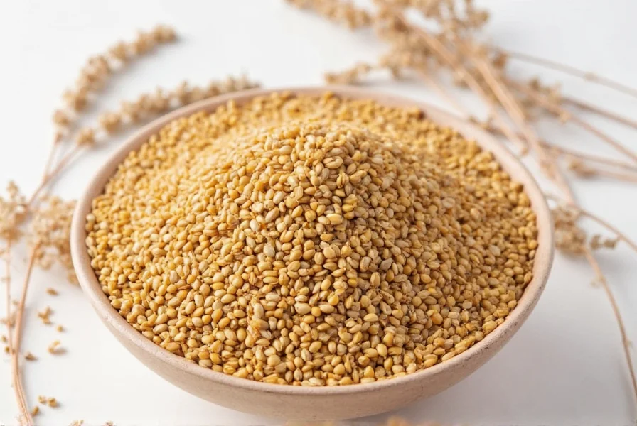Close-up of fenugreek seeds soaking in water for hair treatment preparation