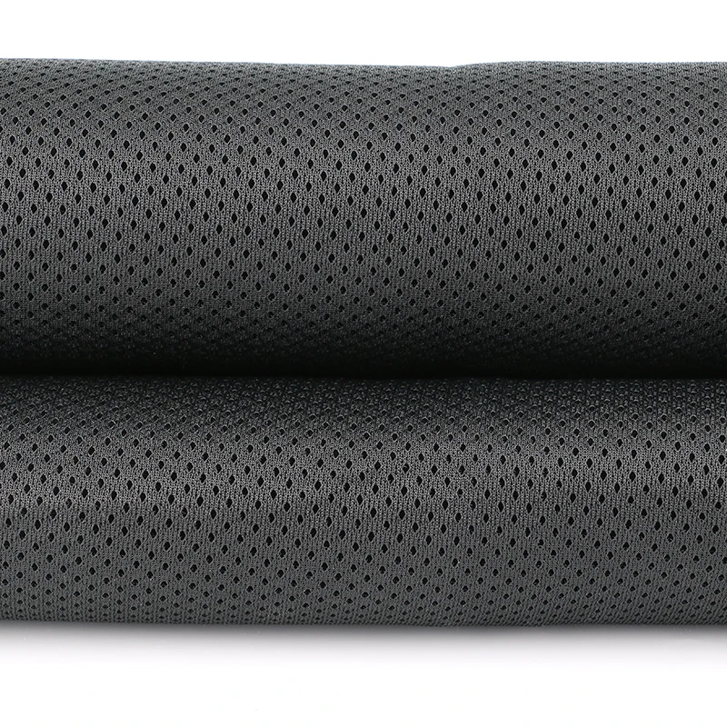 
black 3d air sandwich three layers mesh fabric 