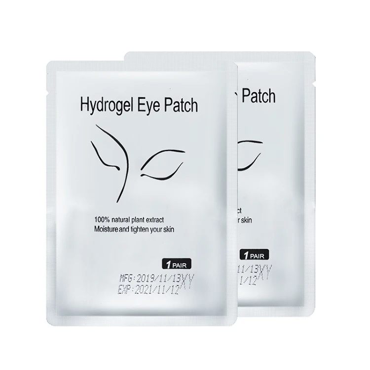 

Small under eye collagen hydrogels gel eyelash patch grafting remover Isolation tool pads for eyelash extensions, White