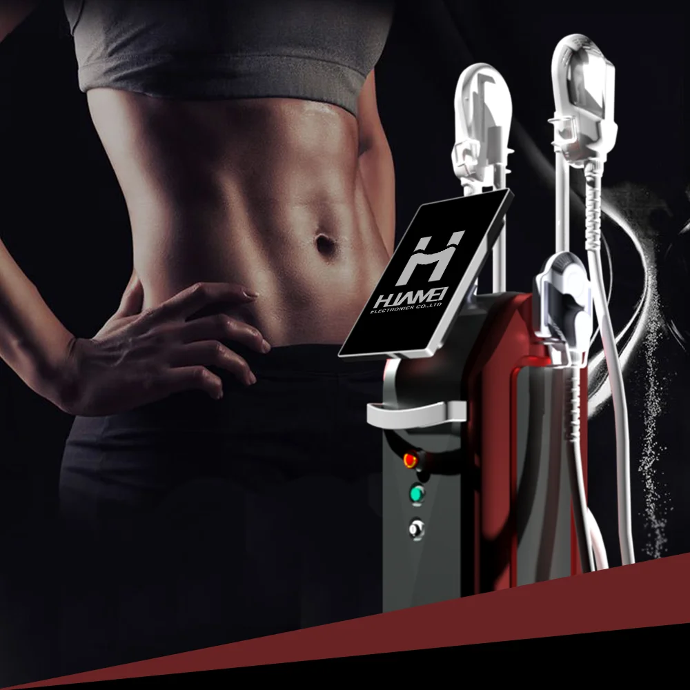 

Huamei 2021 Newest Body Sculpt Ems body slim Sculpting Body Contouring 4 Handles Electronic Muscle Stimulate Machine