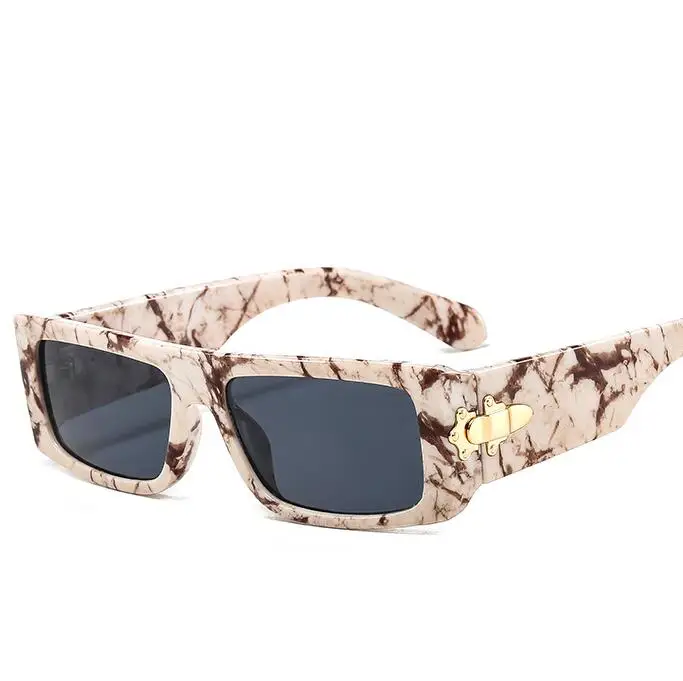 

Qmoon Rectangle Shape Sunglasses Marble Rectangle Sunglasses Vintage