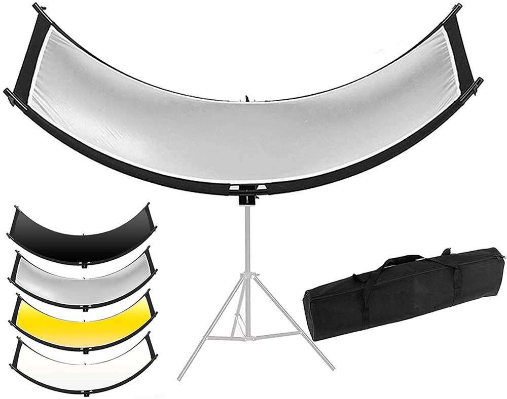 

U-shape Curved Reflector Panel 60x180cm Photographic Equipment For Photo Studio