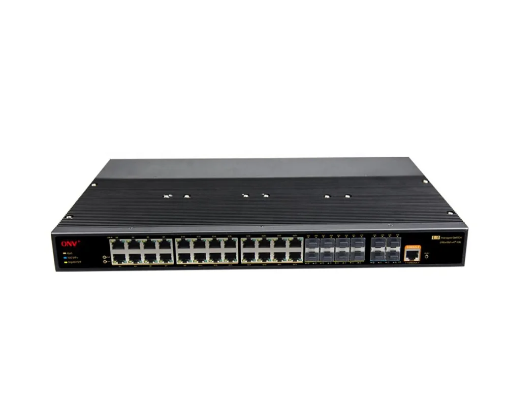 

OEM 12V 24V 48V DC Layer 3 managed industrial fiber ethernet switch 2.5G SFP+ ring switch