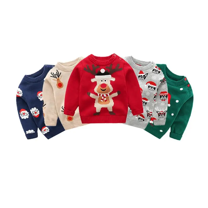 

Unisex Childrens Kid Sweater Baby Christmas Sweater Pullover Lil Girl Sweaters