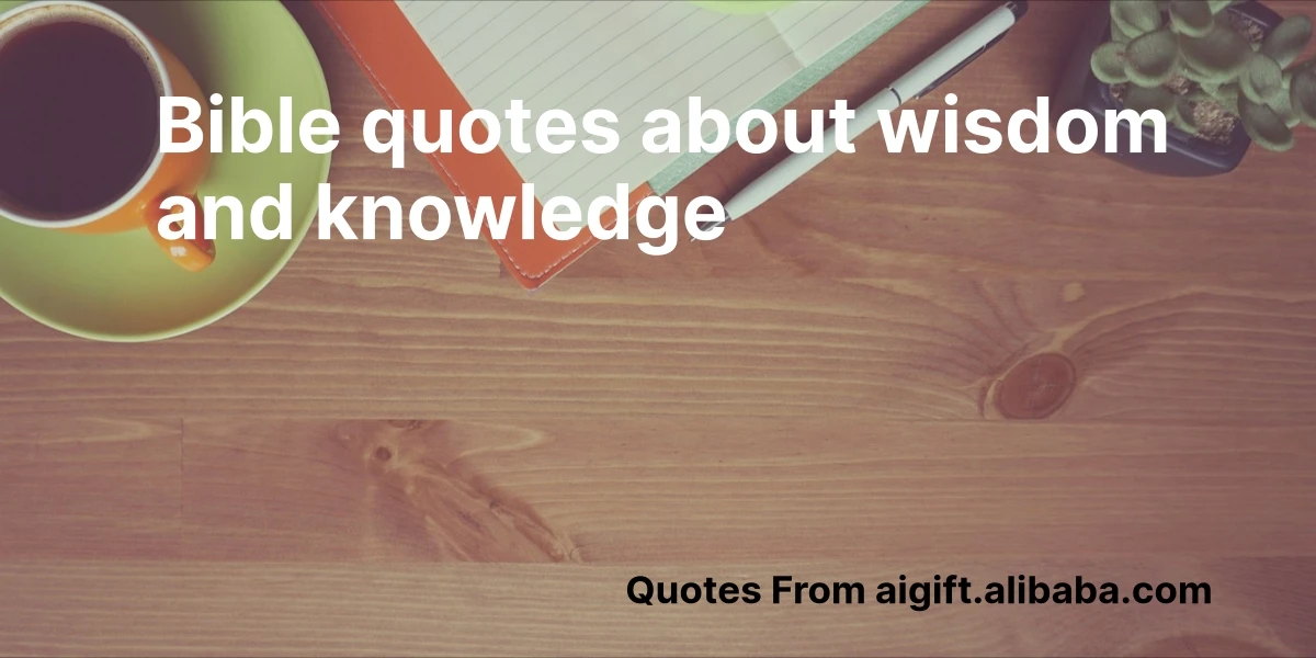 bible quotes about wisdom and knowledge