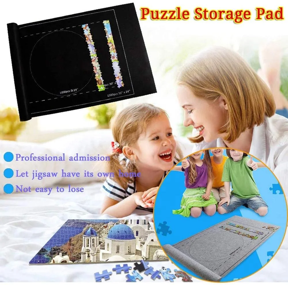 Puzzle Storage Pad Puzzle Roll Jigsaw Storage Felt Mat Felt Puzzle Mat