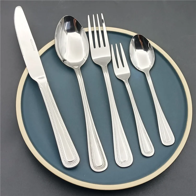 

Trending products 2022 new arrivals stainless steel knife spoon spoon and fork cutlery set tea spoon tea fork, Silvery